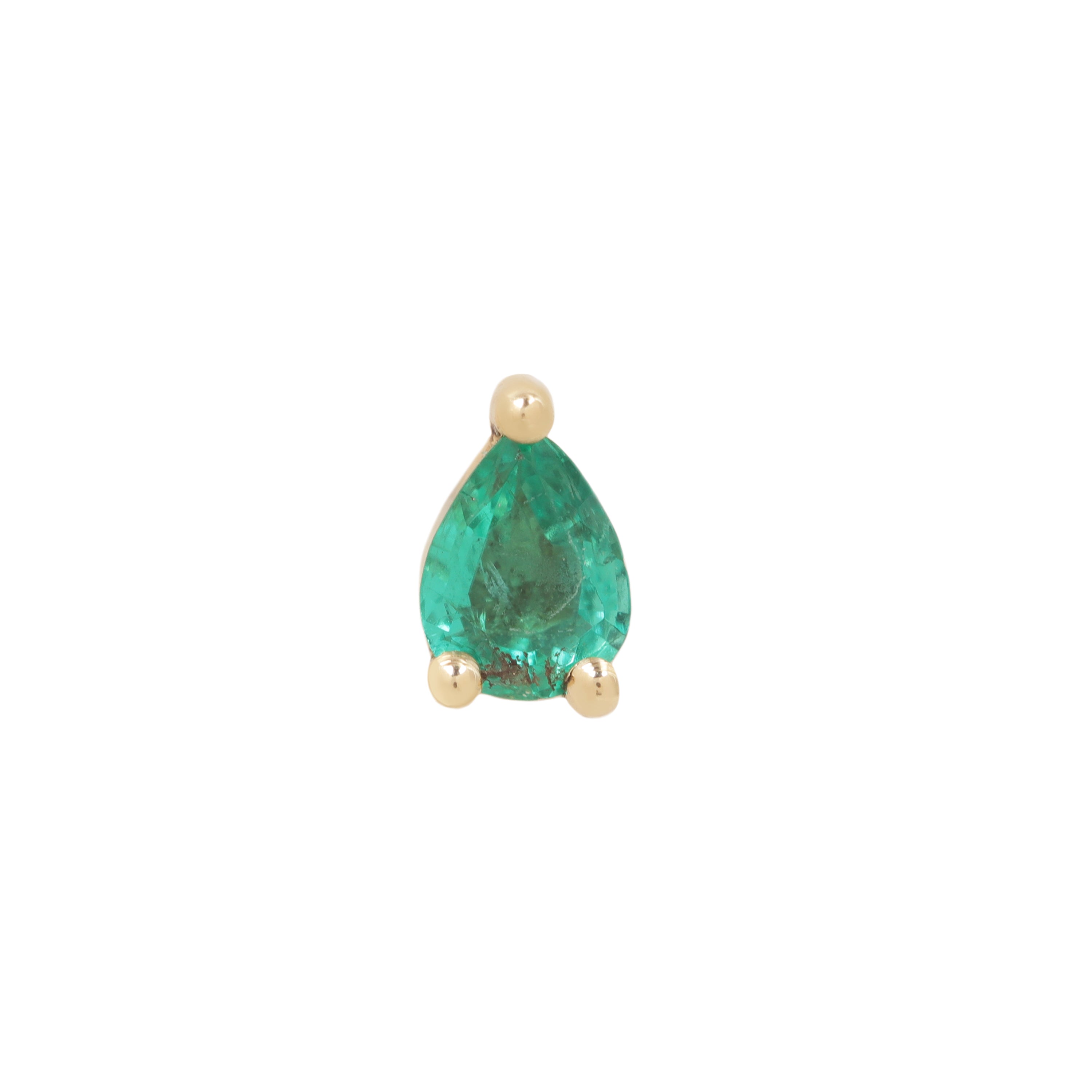 3 Prong Stone Pear - Colored (5x3mm)