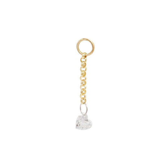 Diamond Heart Dangle