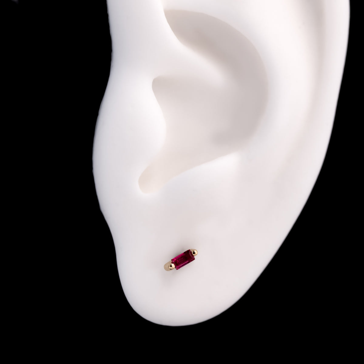 Escalier Single Stud - Colored Gems