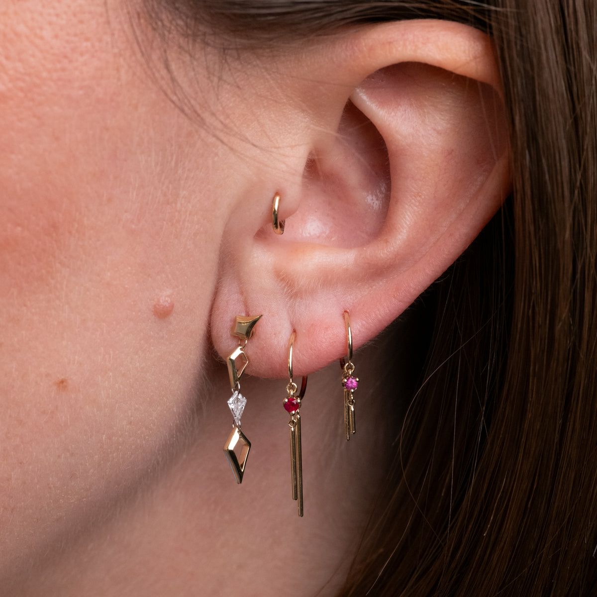 Falling Star Dangle - Kite Diamond
