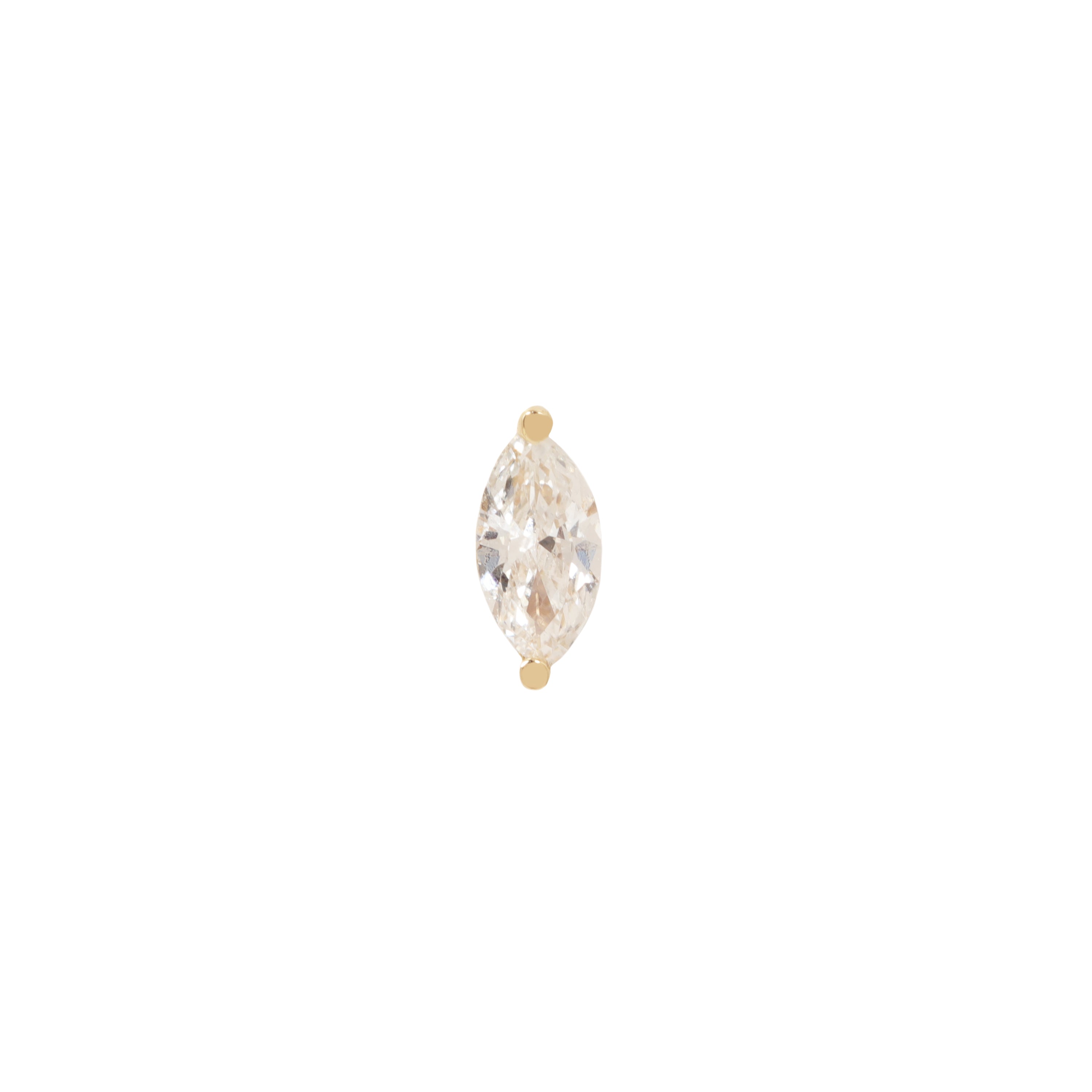 Prong Marquise Stud