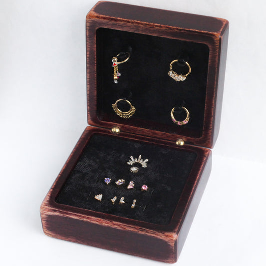 Wood Piercing Jewelry Box