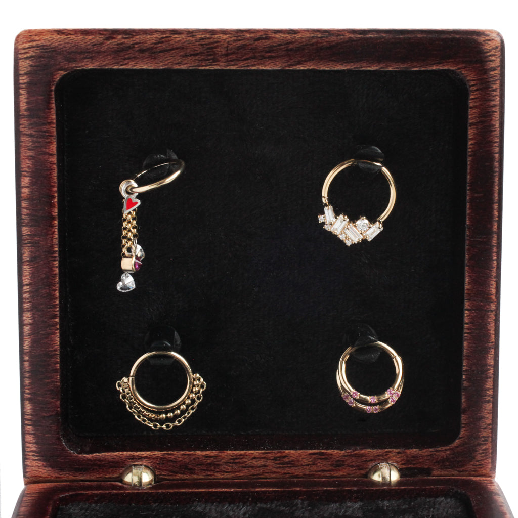 Wood Piercing Jewelry Box