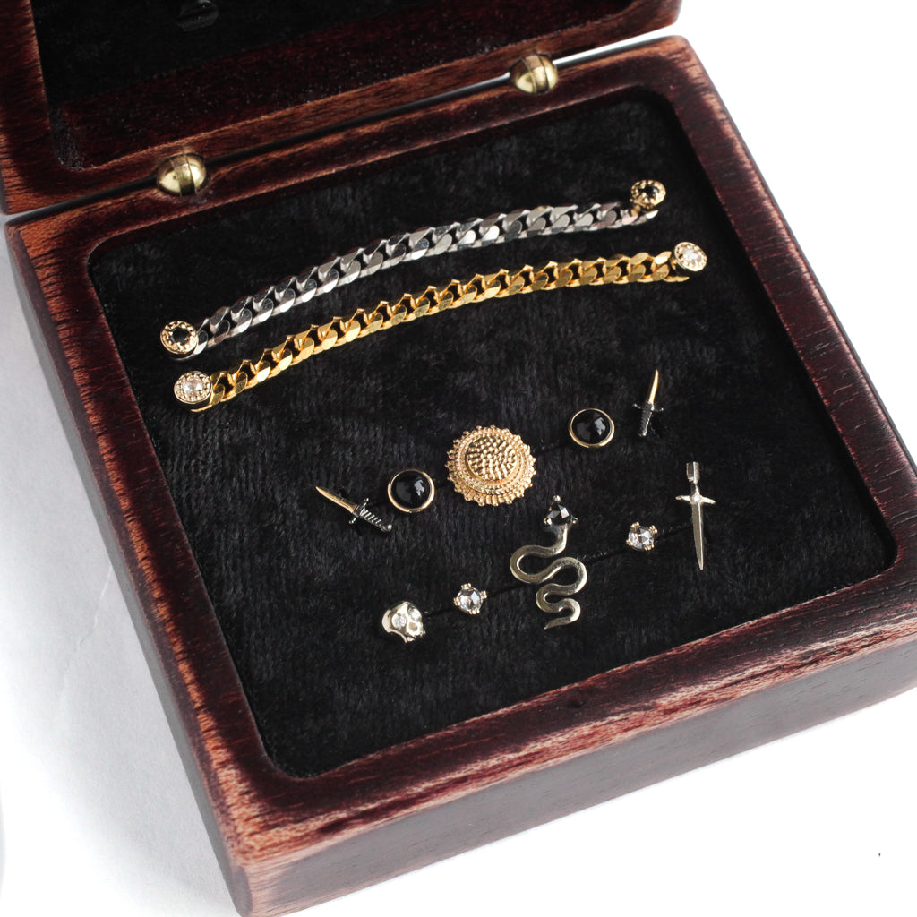 Wood Piercing Jewelry Box