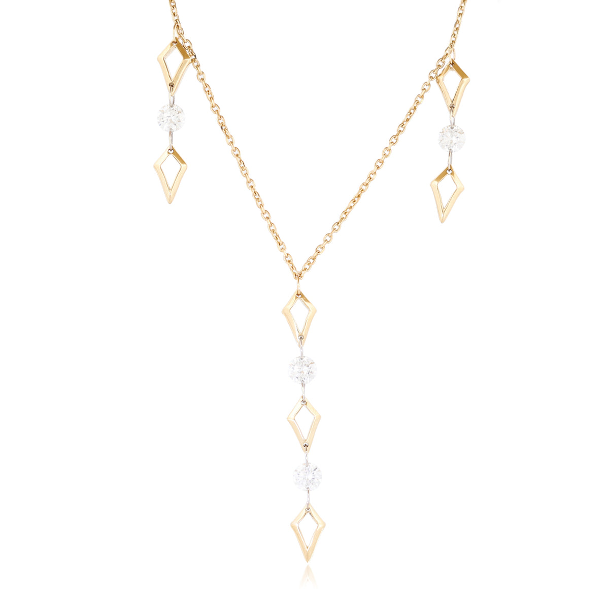 Falling Star Chandelier Necklace