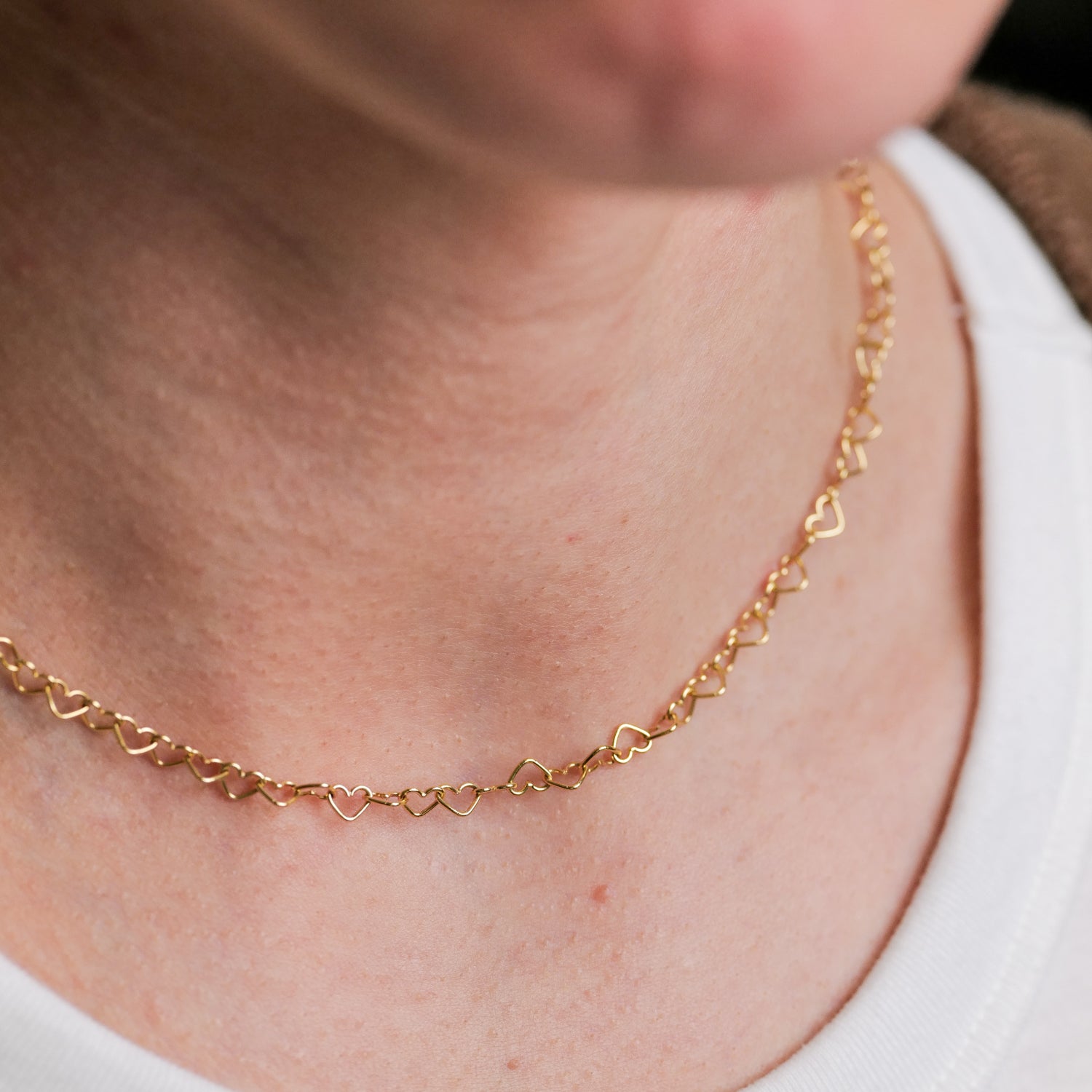 Grande Heart Chain Necklace