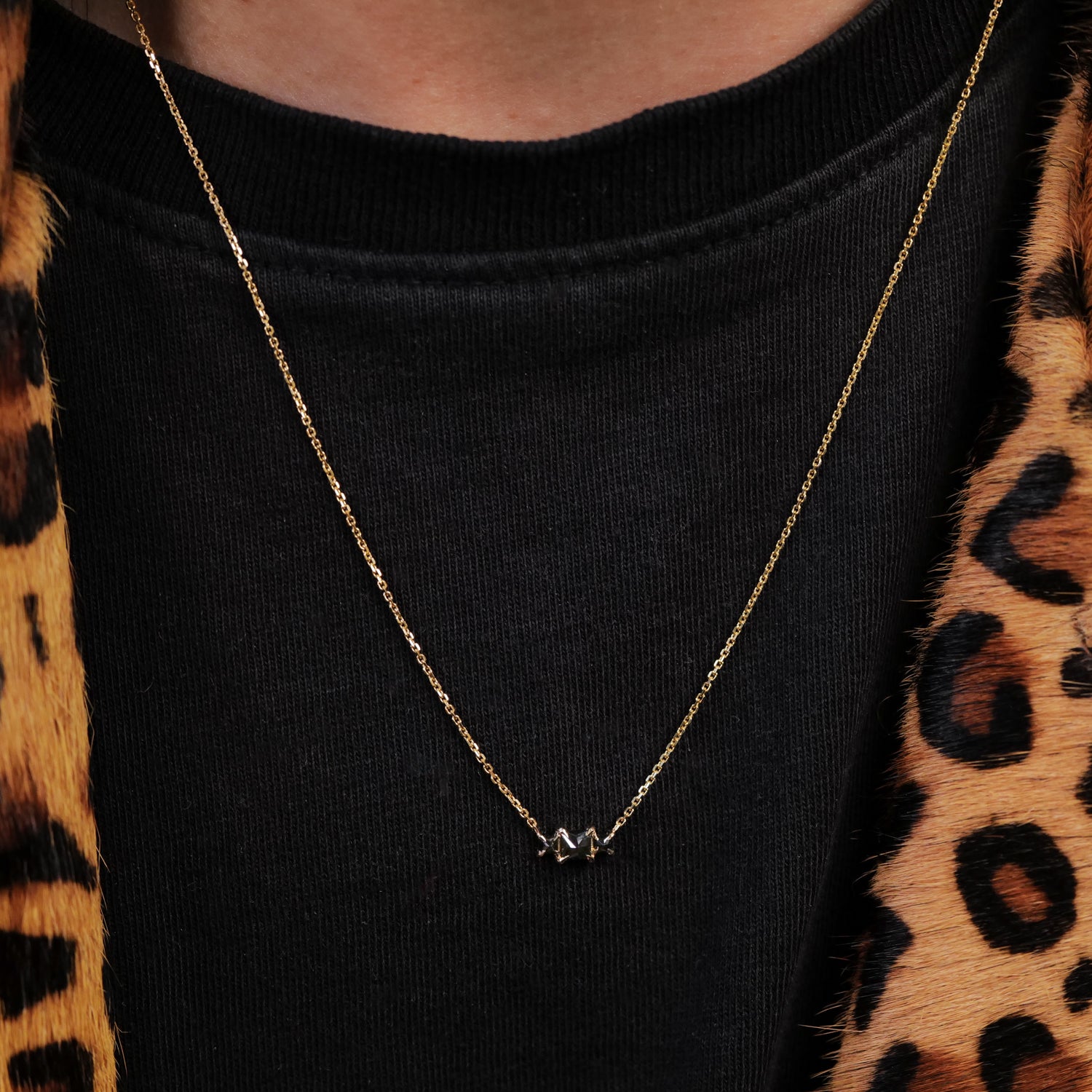 Grande Temple Necklace - Black Diamond