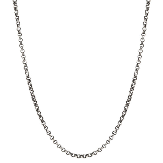 Grande Oxidized Sterling Silver Rolo Chain Necklace (2.1mm)
