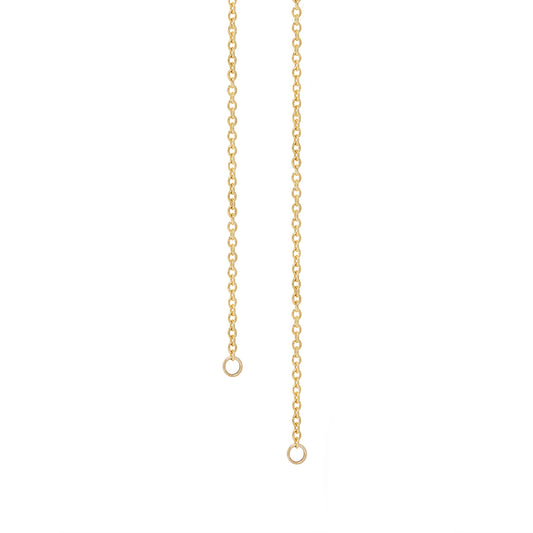 Gold Claspless Rolo Chain