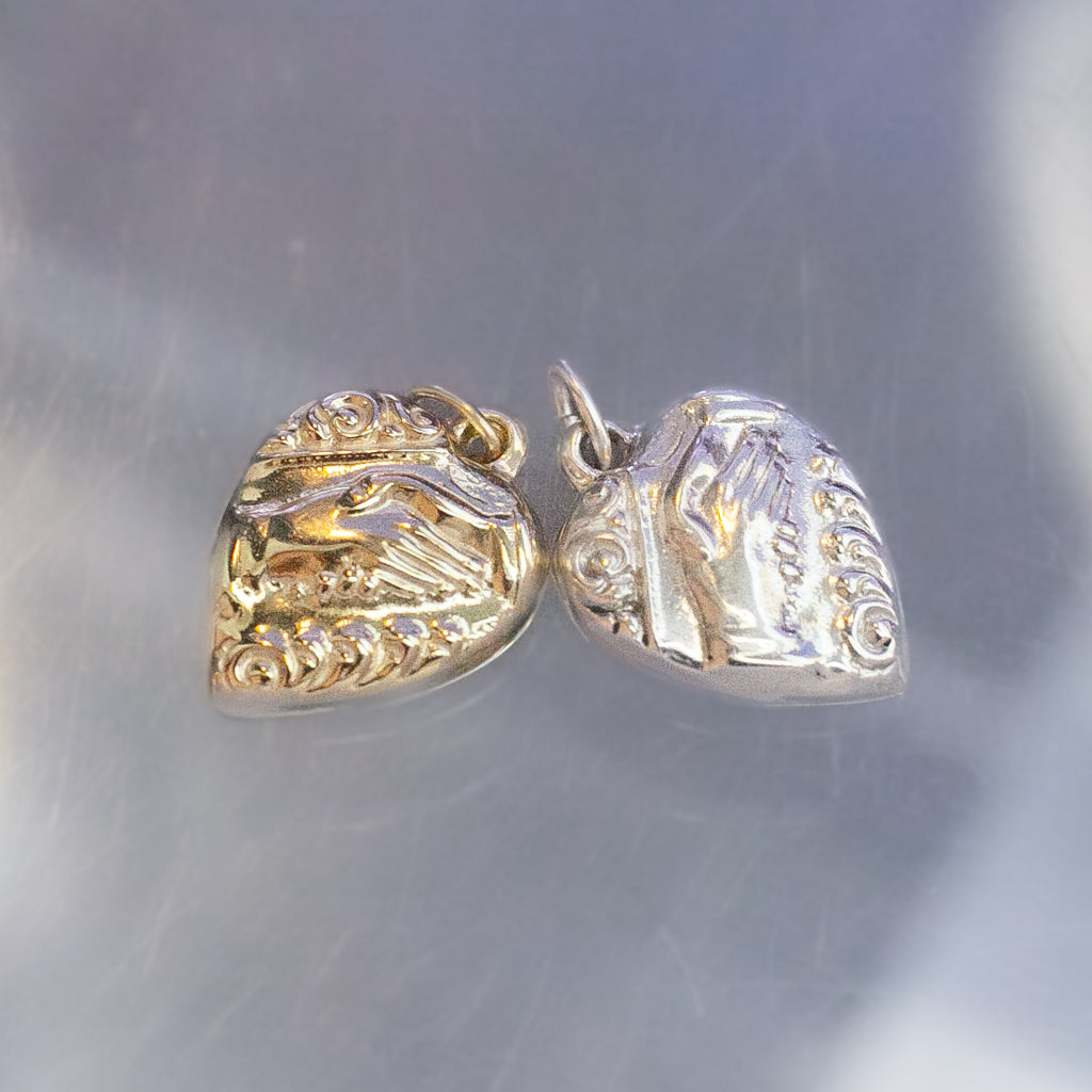 Fede Heart Charm (Silver)