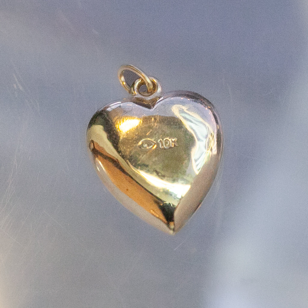 Lucky Clover Heart Charm