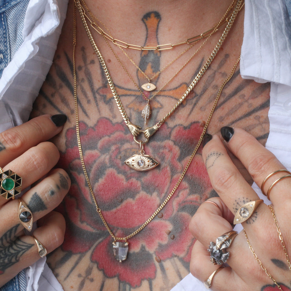 Pavé FU Necklace
