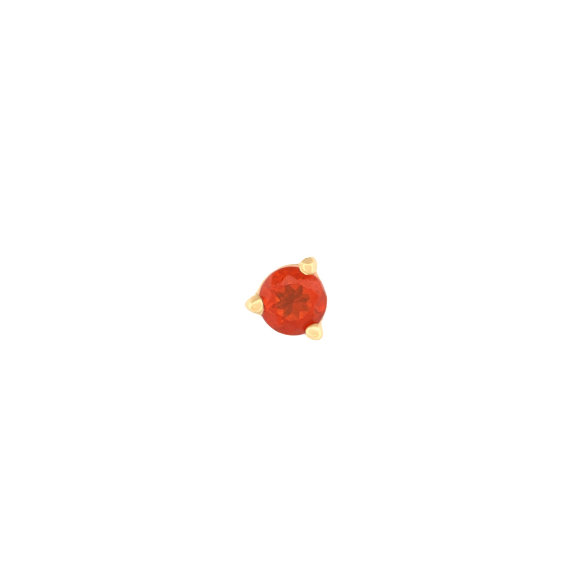 3 Prong Round - Colored Gems (2mm)