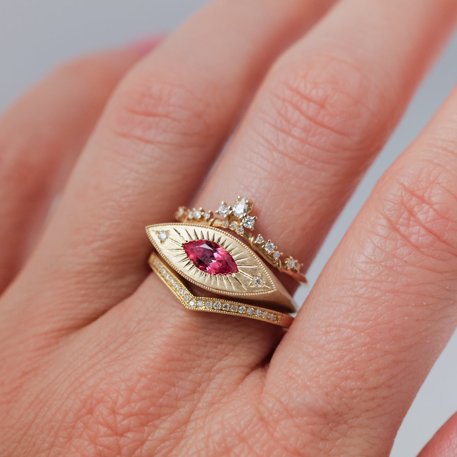 Brilliant Third Eye - Summer Coral Sapphire (0.63ct)