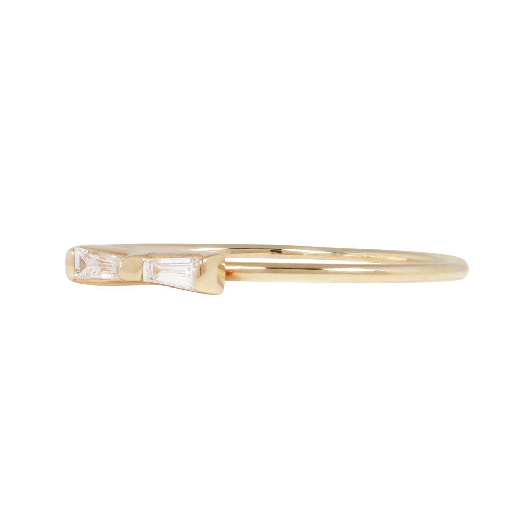 Baguette Bowtie Ring