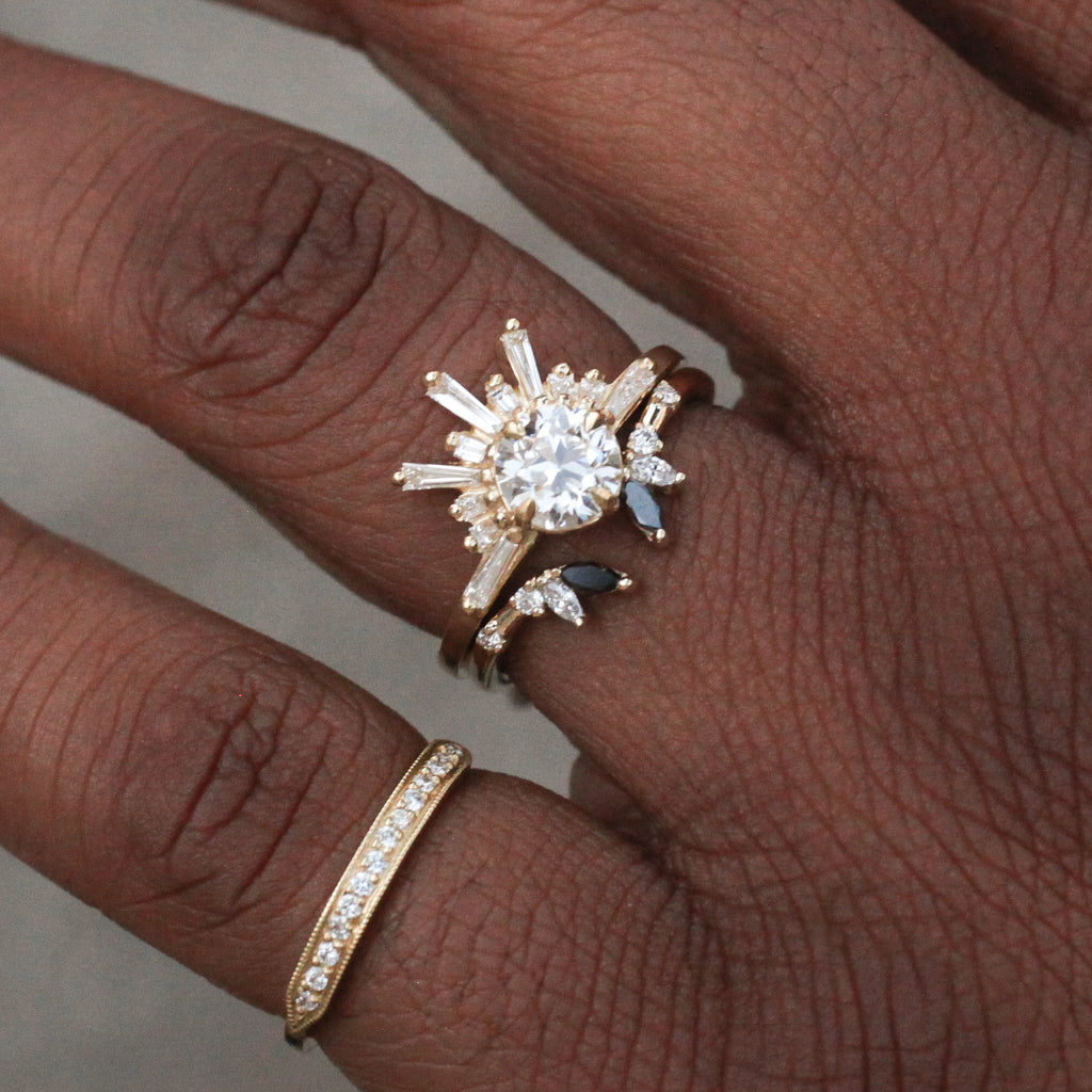 white diamond ring