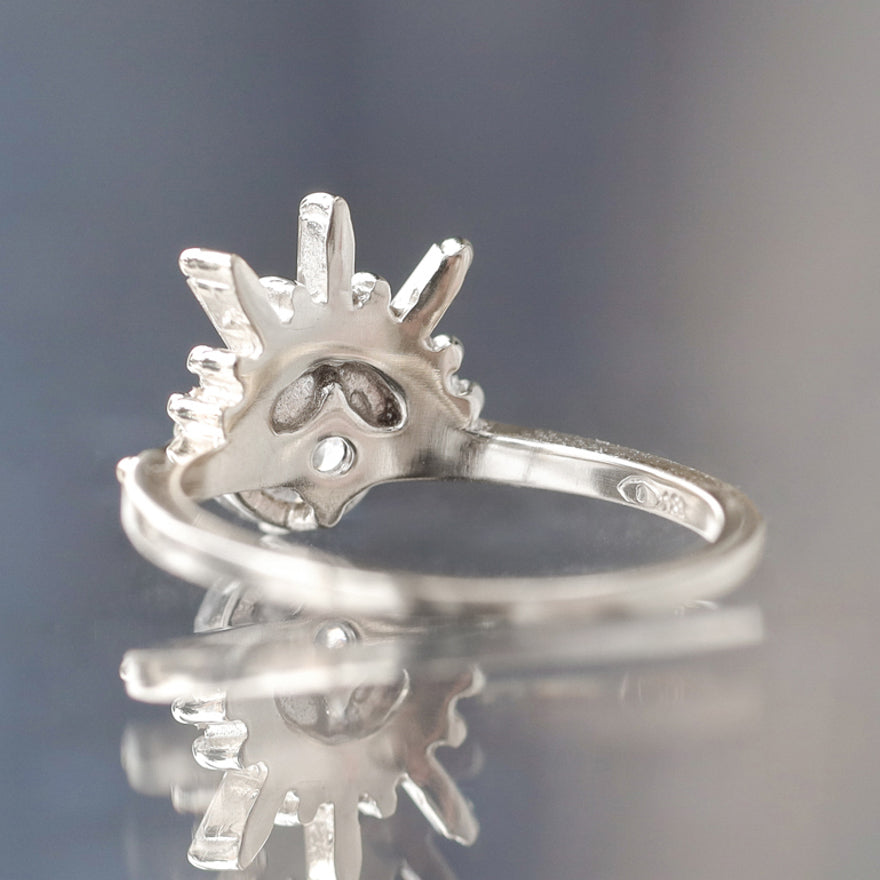 Demi Feu Ring - Salt & Pepper Diamond (1.20ct)