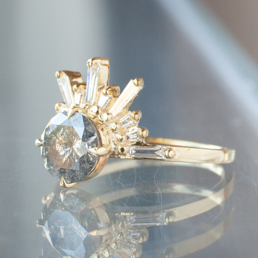 Demi Feu Ring - Galaxy Grey Diamond (1.27ct)