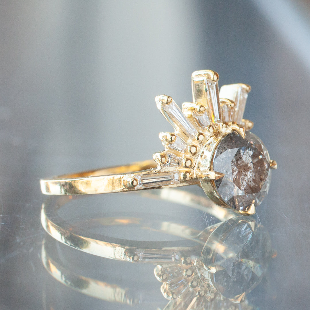 Demi Feu Ring - Galaxy Grey Diamond (1.27ct)