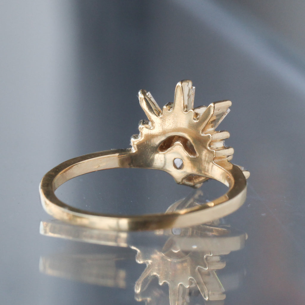 Demi Feu Ring - Salt & Pepper Diamond (0.93ct)