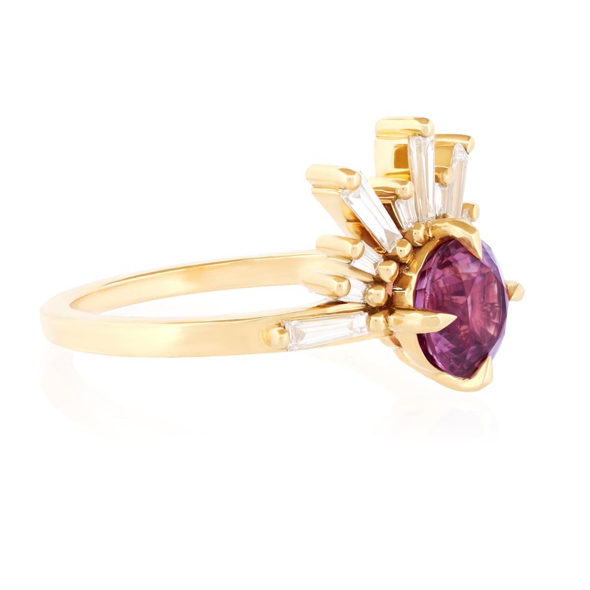 Classic Demi Feu - Sunset Coral Sapphire (1.71ct)