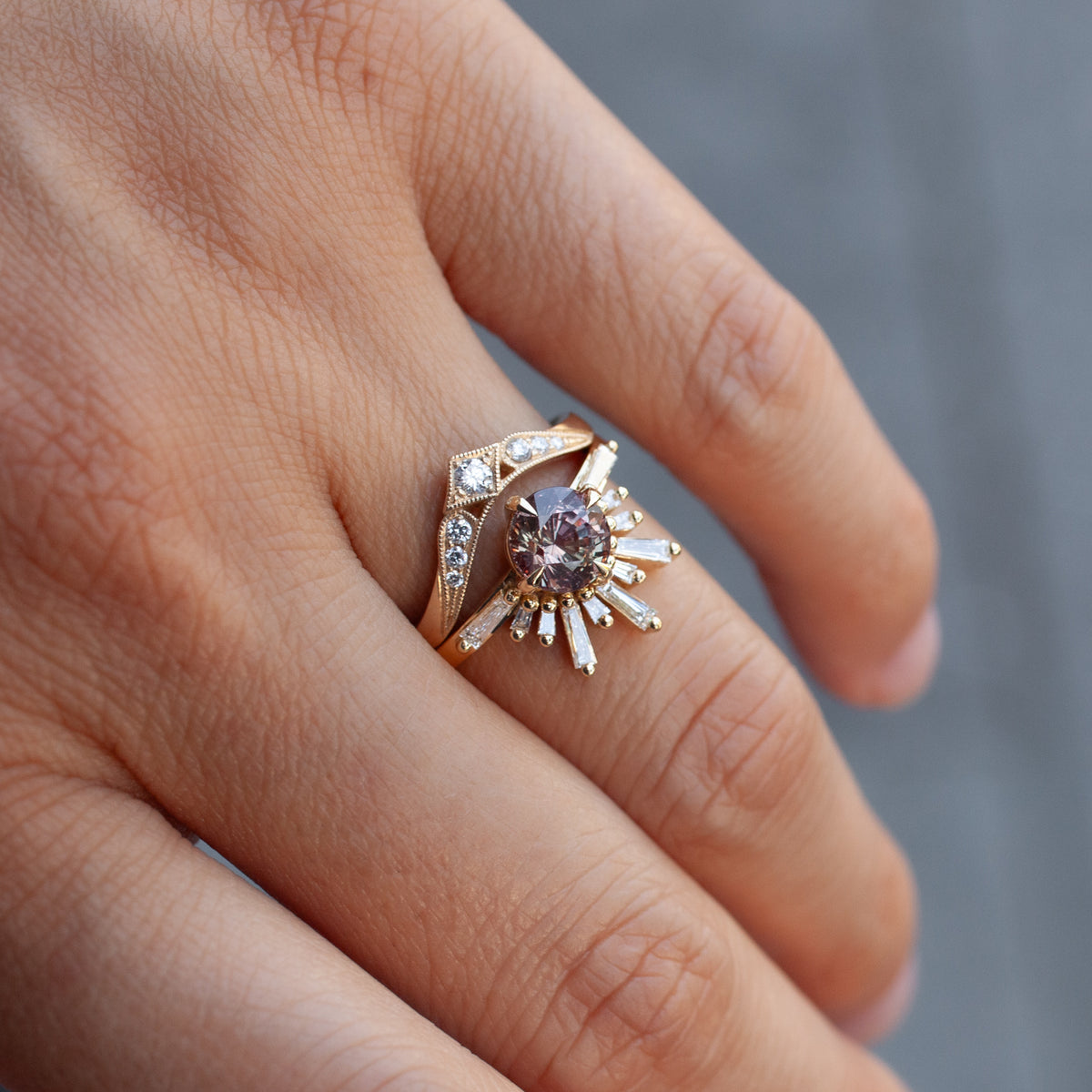 Classic Demi Feu - Sunset Coral Sapphire (1.71ct)