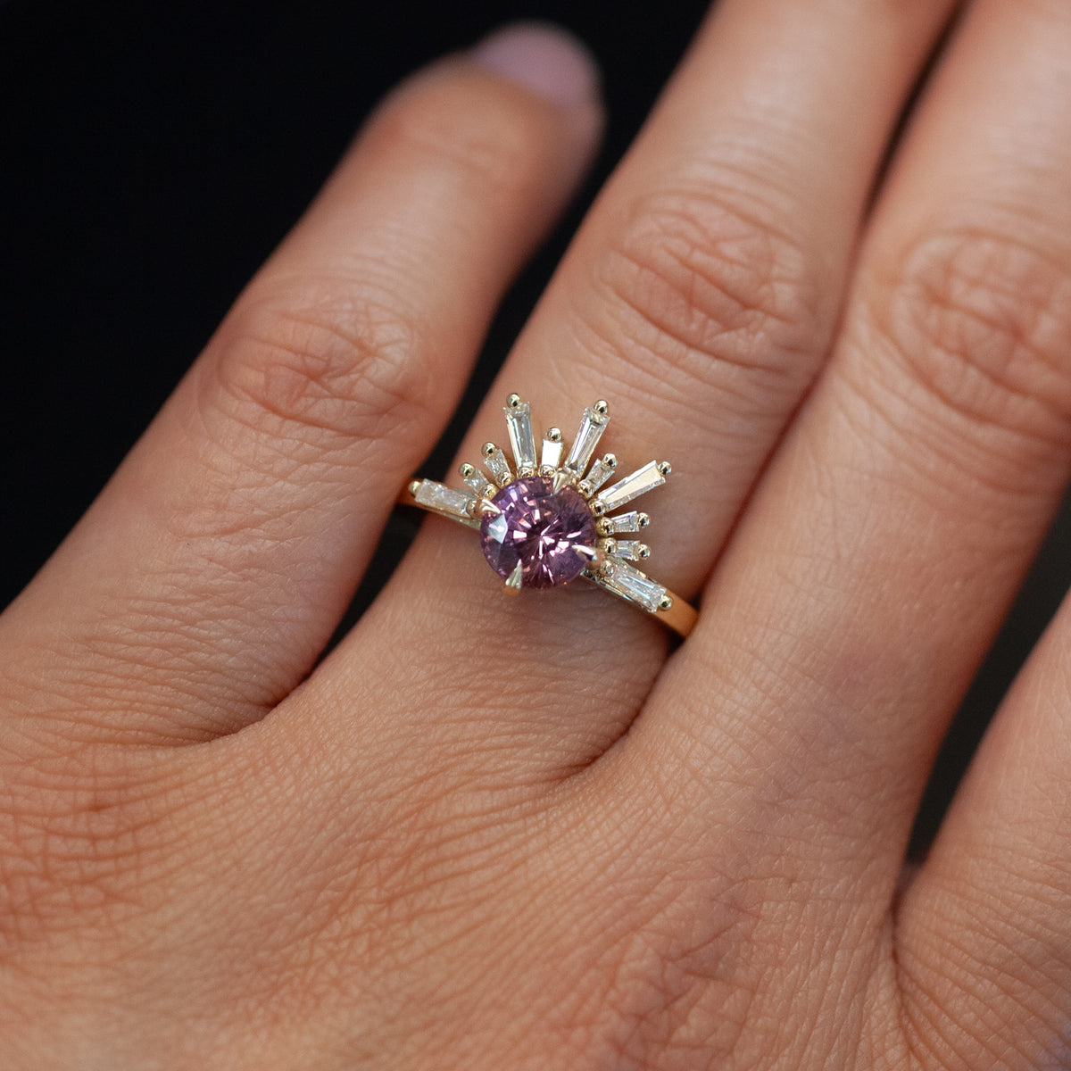 Classic Demi Feu - Sunset Coral Sapphire (1.71ct)