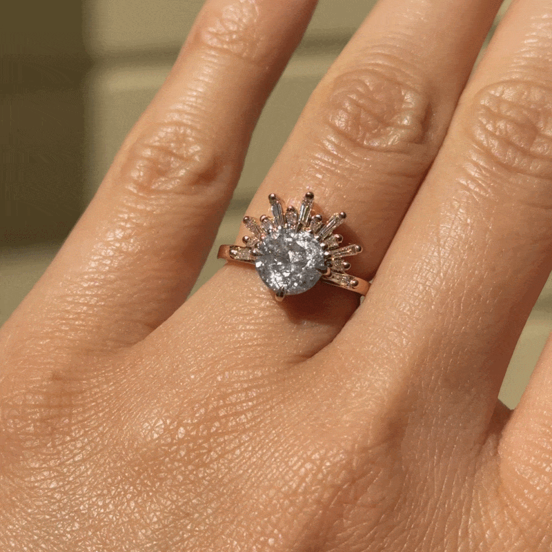 Grande Short Demi Feu - Icy Salt & Pepper Diamond (1.81ct)
