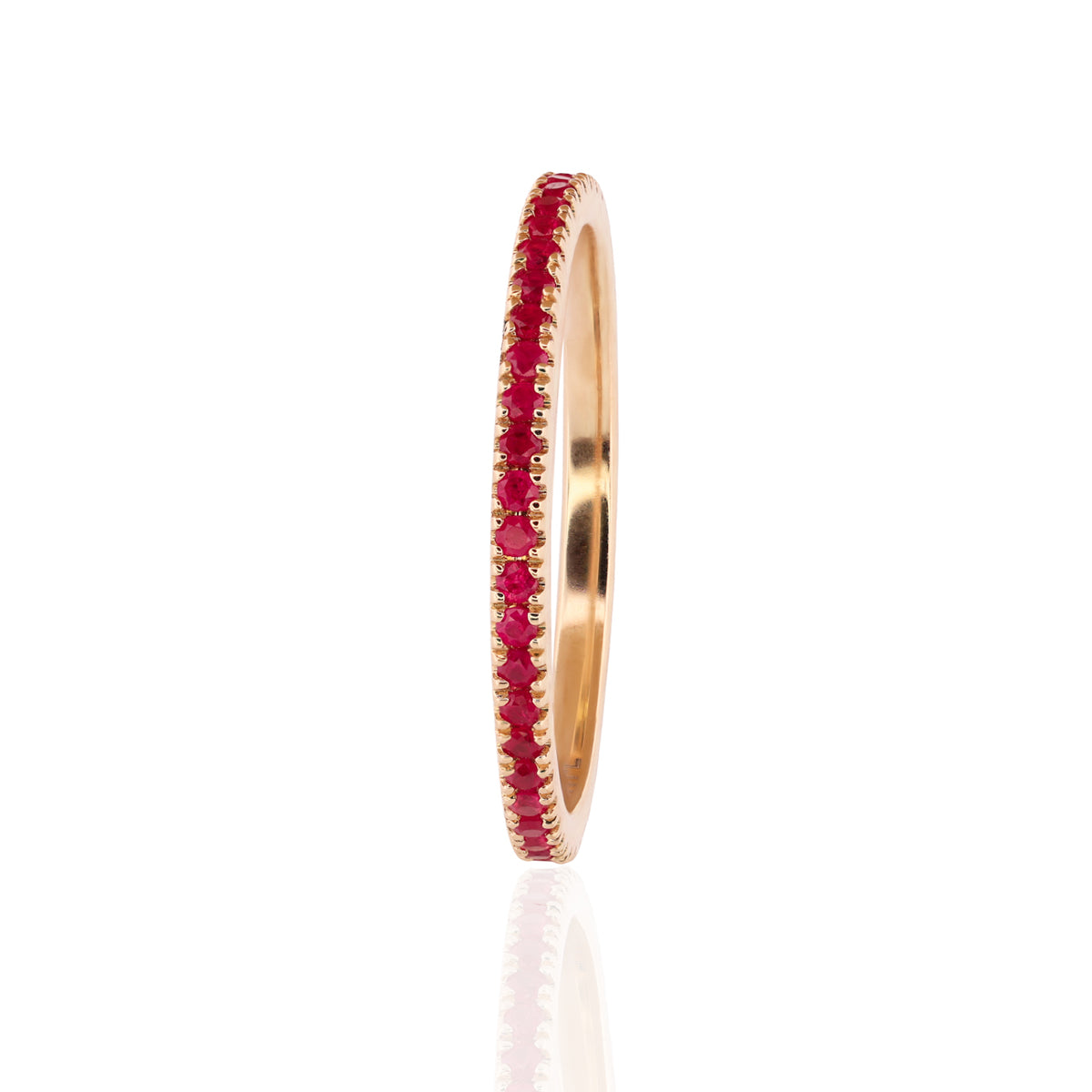 Feather Weight Ring  - Ruby