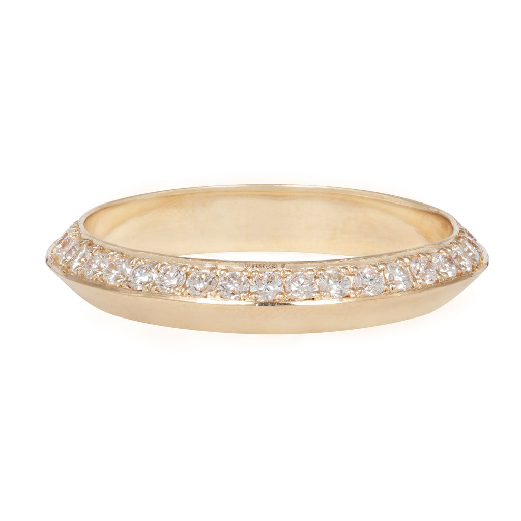 Knife Edge Ring - Pavé (4mm)
