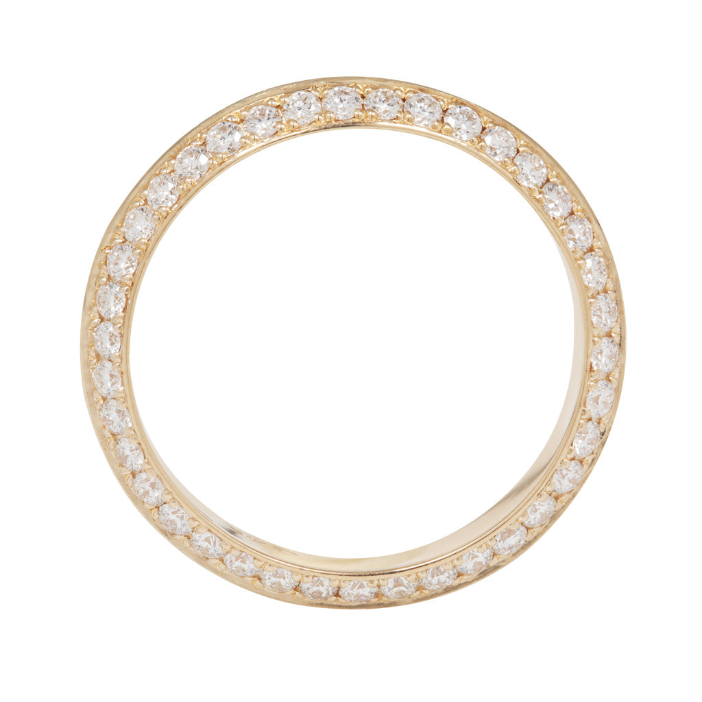 Knife Edge Ring - Pavé (4mm)