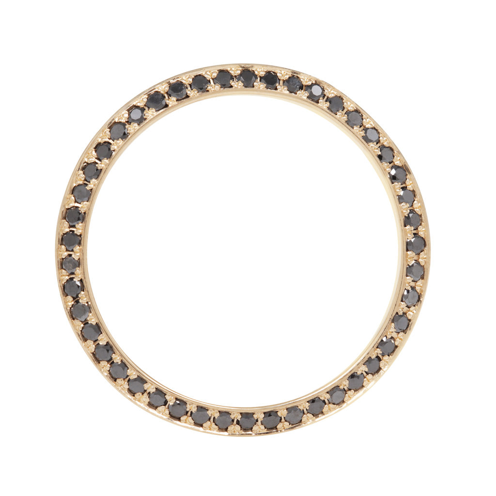 Petite Knife Edge Ring - Pavé (2mm)