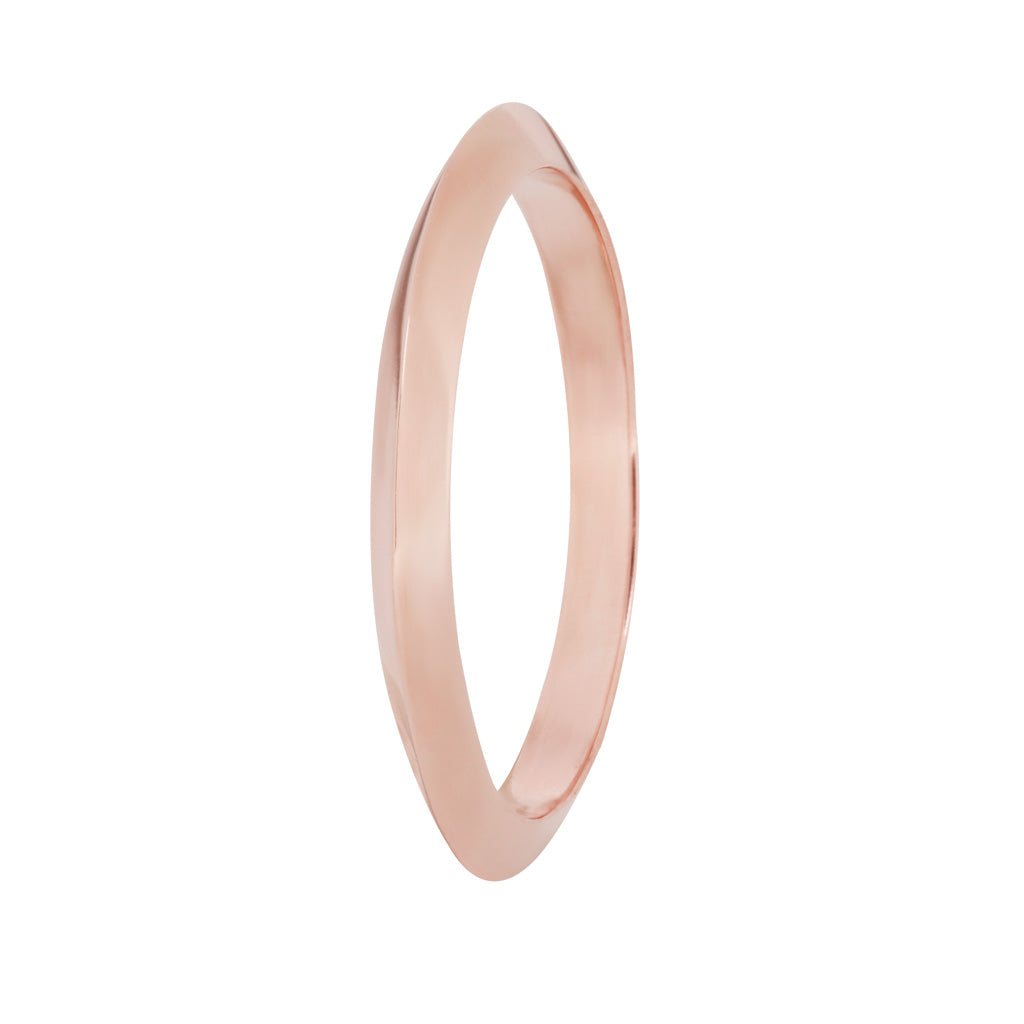 Petite Knife Edge Ring - Pavé (2mm)