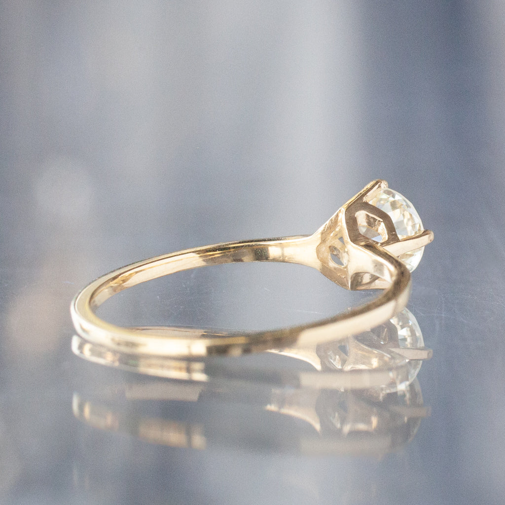 Penelope Ring - Antique Old European Cut Diamond (.856ct)