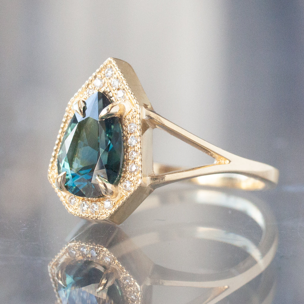 Classic Cerulean Blue Sapphire Phoebe