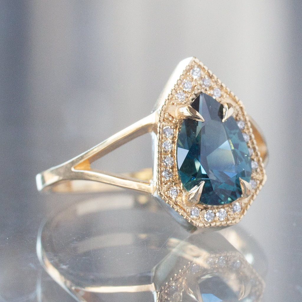 Classic Cerulean Blue Sapphire Phoebe