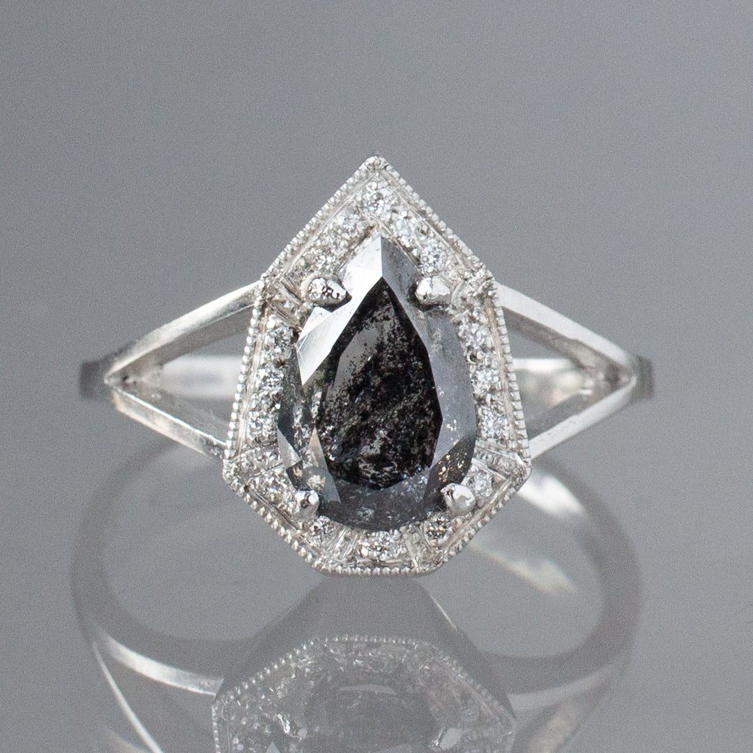 Phoebe Ring - Meteor Shower Salt & Pepper Diamond (1.70ct)