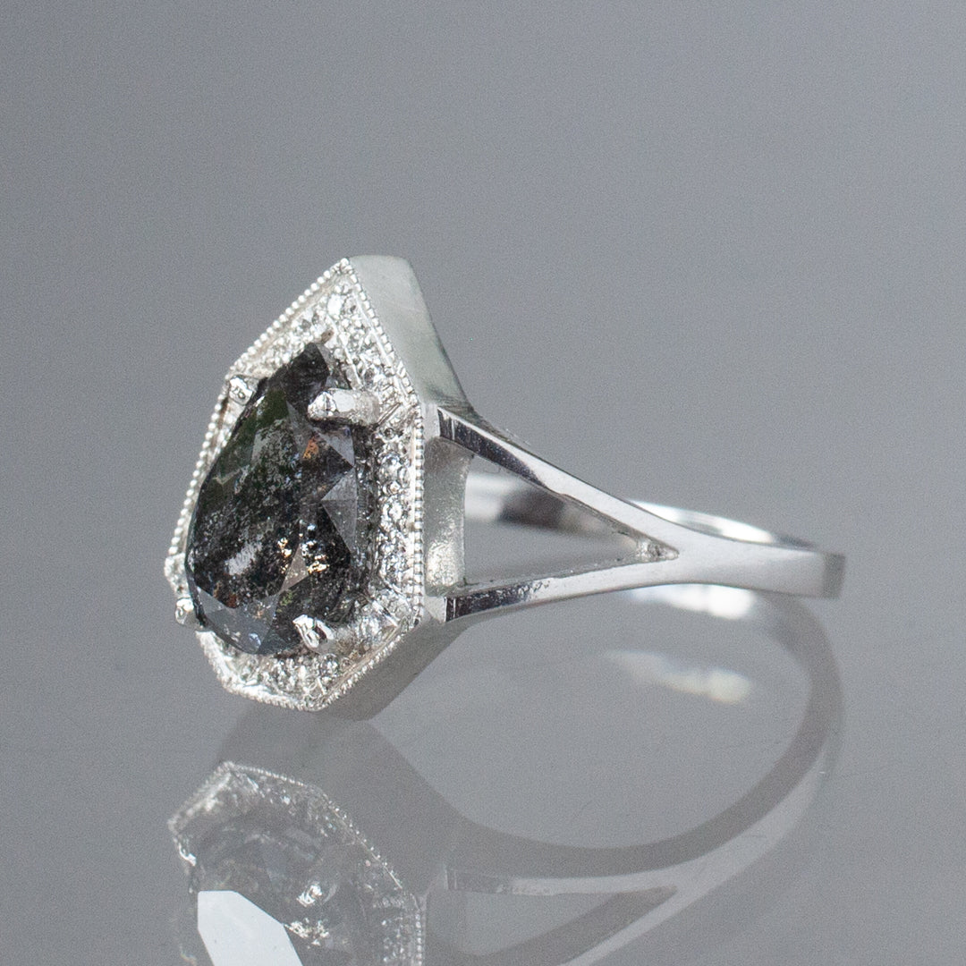 Phoebe Ring - Meteor Shower Salt & Pepper Diamond (1.70ct)