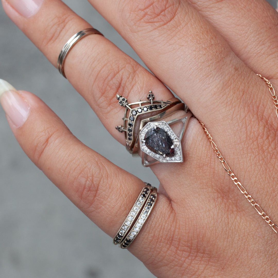 Phoebe Ring - Meteor Shower Salt & Pepper Diamond (1.70ct)