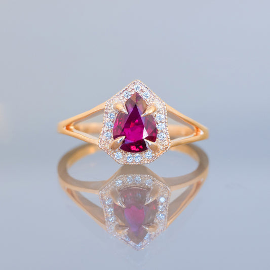 Cherry Red Ruby Petite Phoebe