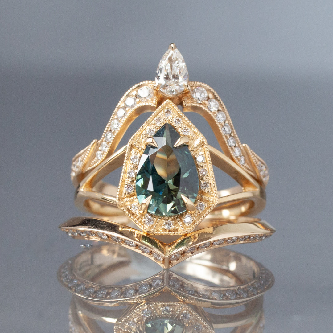 Phoebe Ring - Teal Madagascar Sapphire (1.54ct)