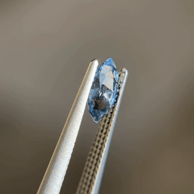 Stormy Blue Brilliant Marquise Sapphire Petite Third Eye