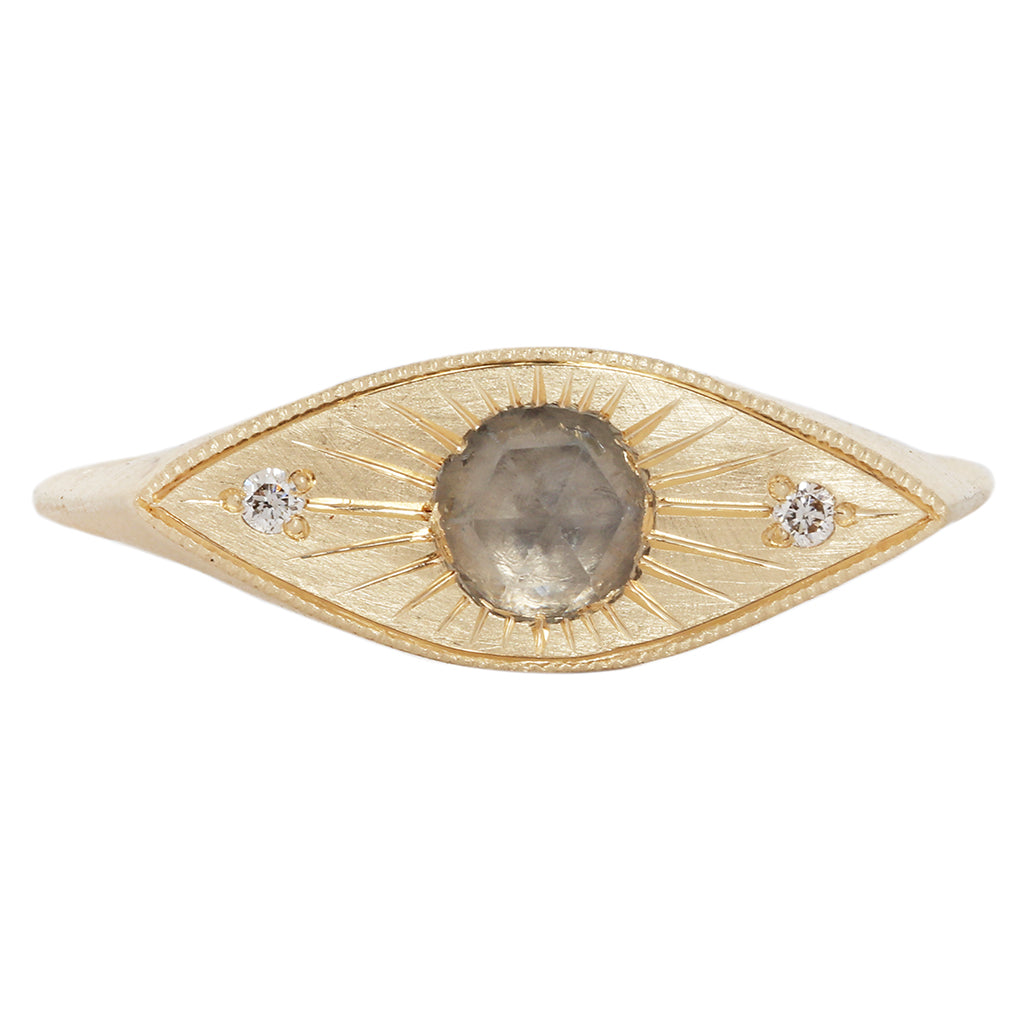 Petite Third Eye Ring - Sapphire