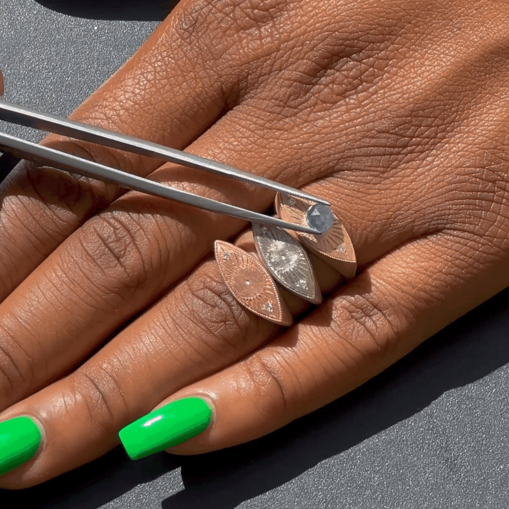 Third Eye Ring - Offshore Blue Montana Sapphire