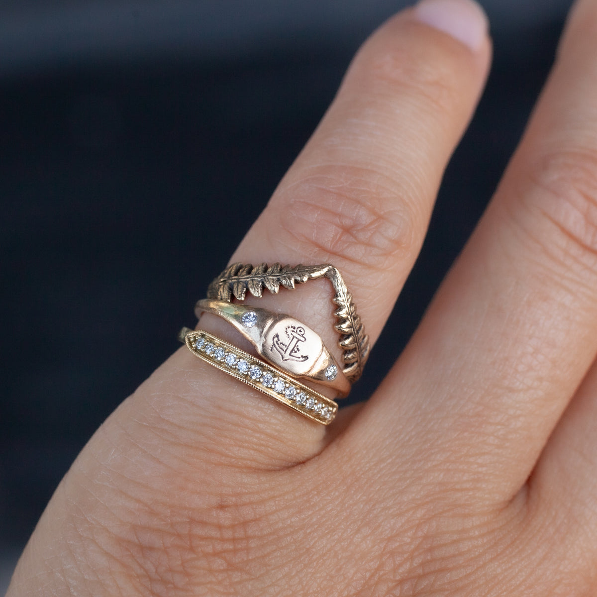 Tuile Pavé Ring - Diamond