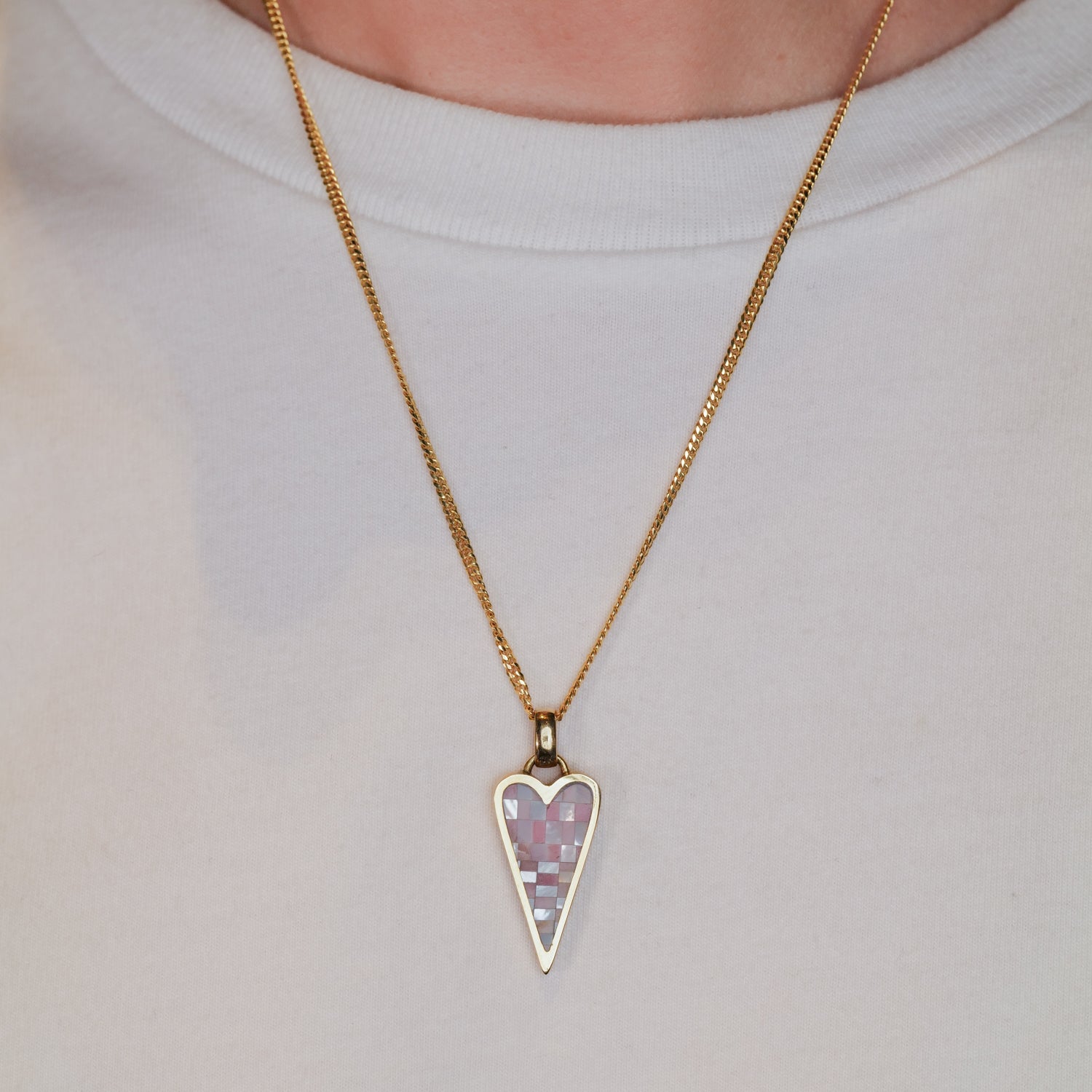 Punk Heart Checkerboard Charm