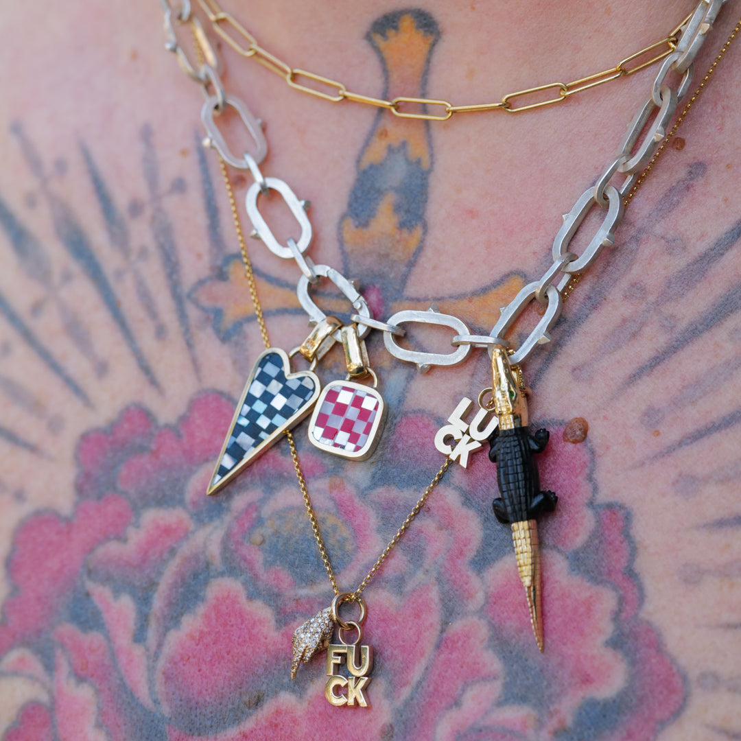 Soft Square Checkerboard Charm