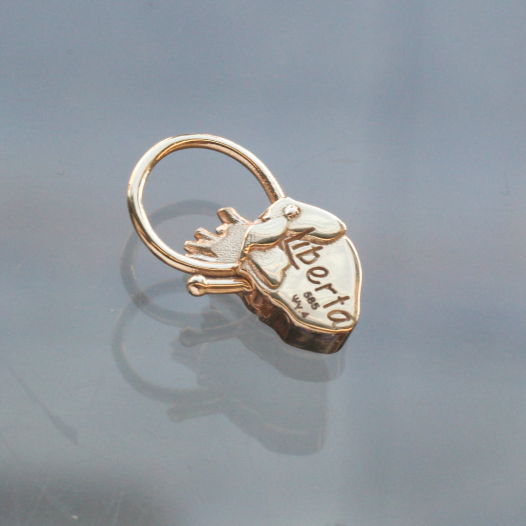 Anatomical Heart Lock Charm
