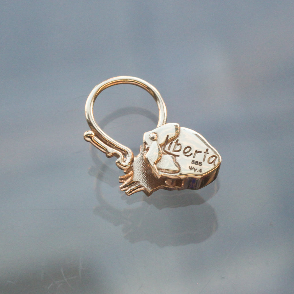 Anatomical Heart Lock Charm