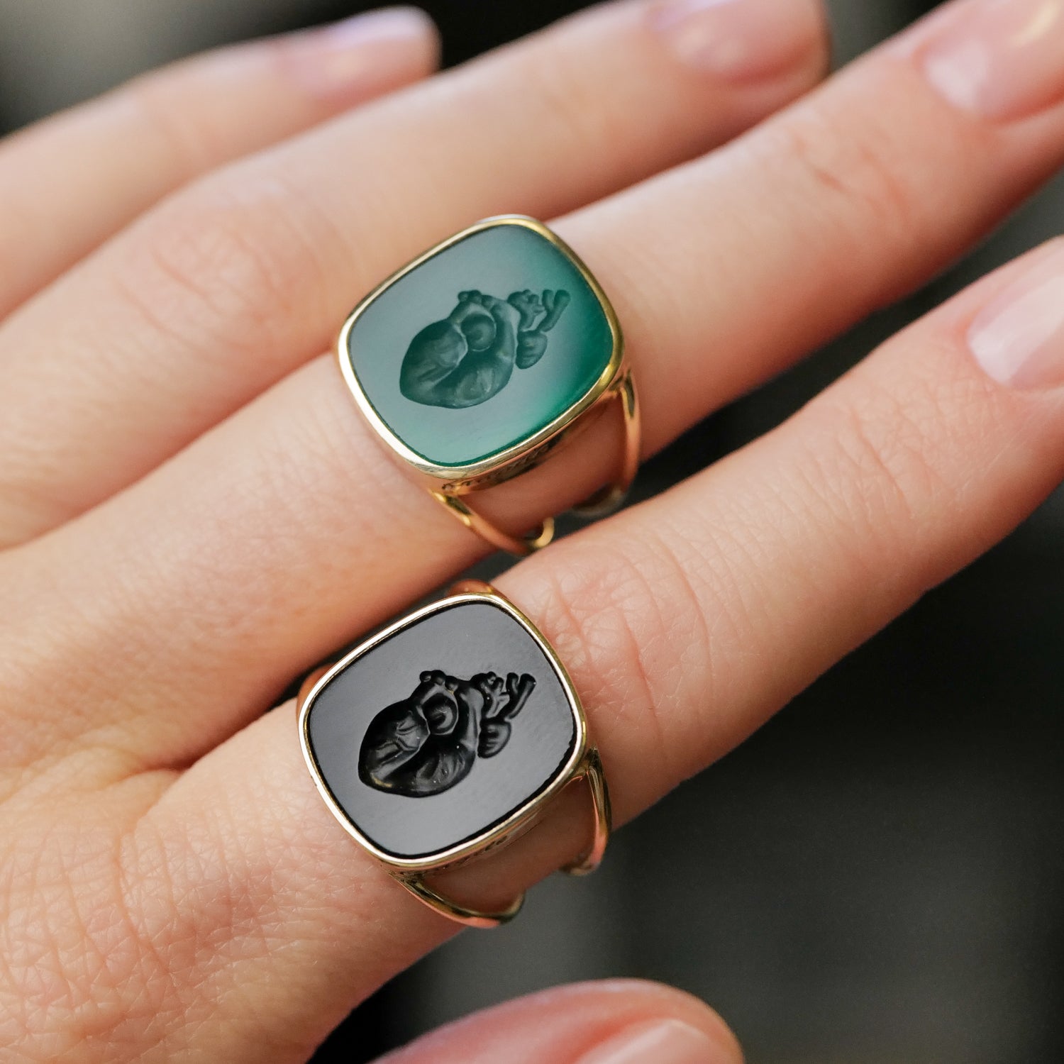 Heart Intaglio Ring